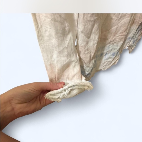 INC international Cream Tie Dye Long Sleeve‎ Pullover Blouse Top - Picture 4 of 6